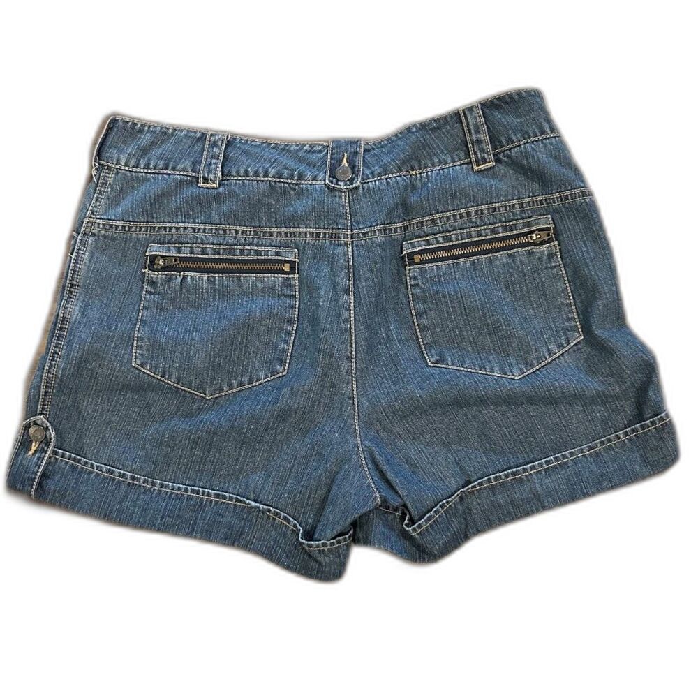 Women's Denim Zip-Pocket Shorts - Blue